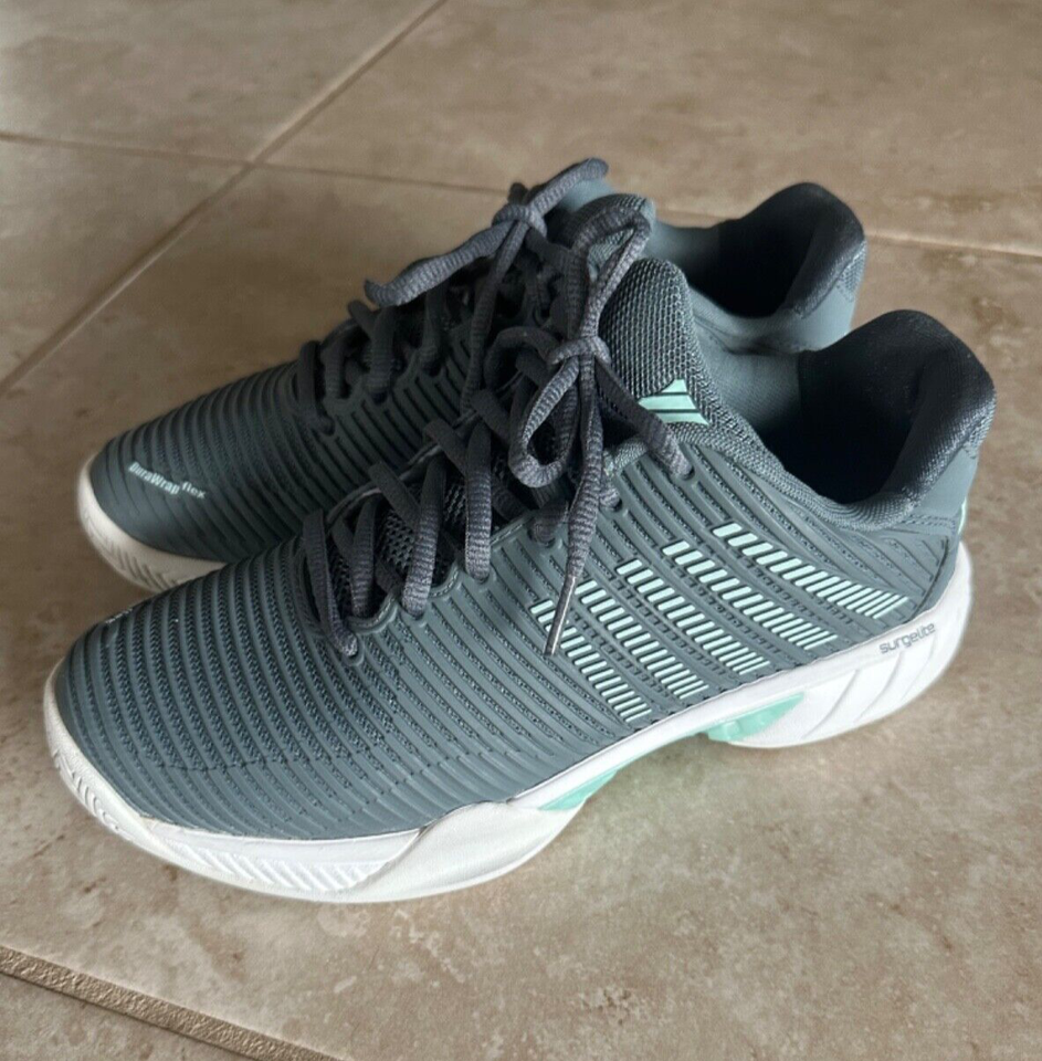 KSwiss Women’s Hypercourt Express 2 Stormy Water Tennis Shoes size 8