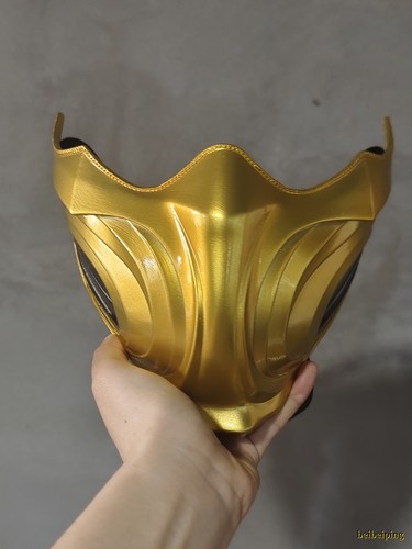 Mortal Kombat Sub-Zero Scorpion Half Face Mask Cosplay Game Prop FRP Adult Mask - Picture 12 of 15