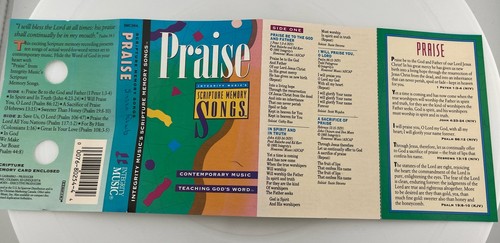 Scripture Memory Songs Praise Integrity Music’s Contemporary Music Cassette - Picture 5 of 6