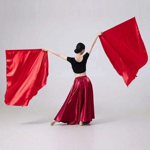 Bandera Danza Accesorios Iglesia Performance 120x112cm Banderas de Alabanza con Palo Telescópico - Imagen 22 de 34