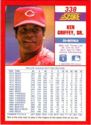 1990 Score - Ken Griffey Sr. #338 | eBay