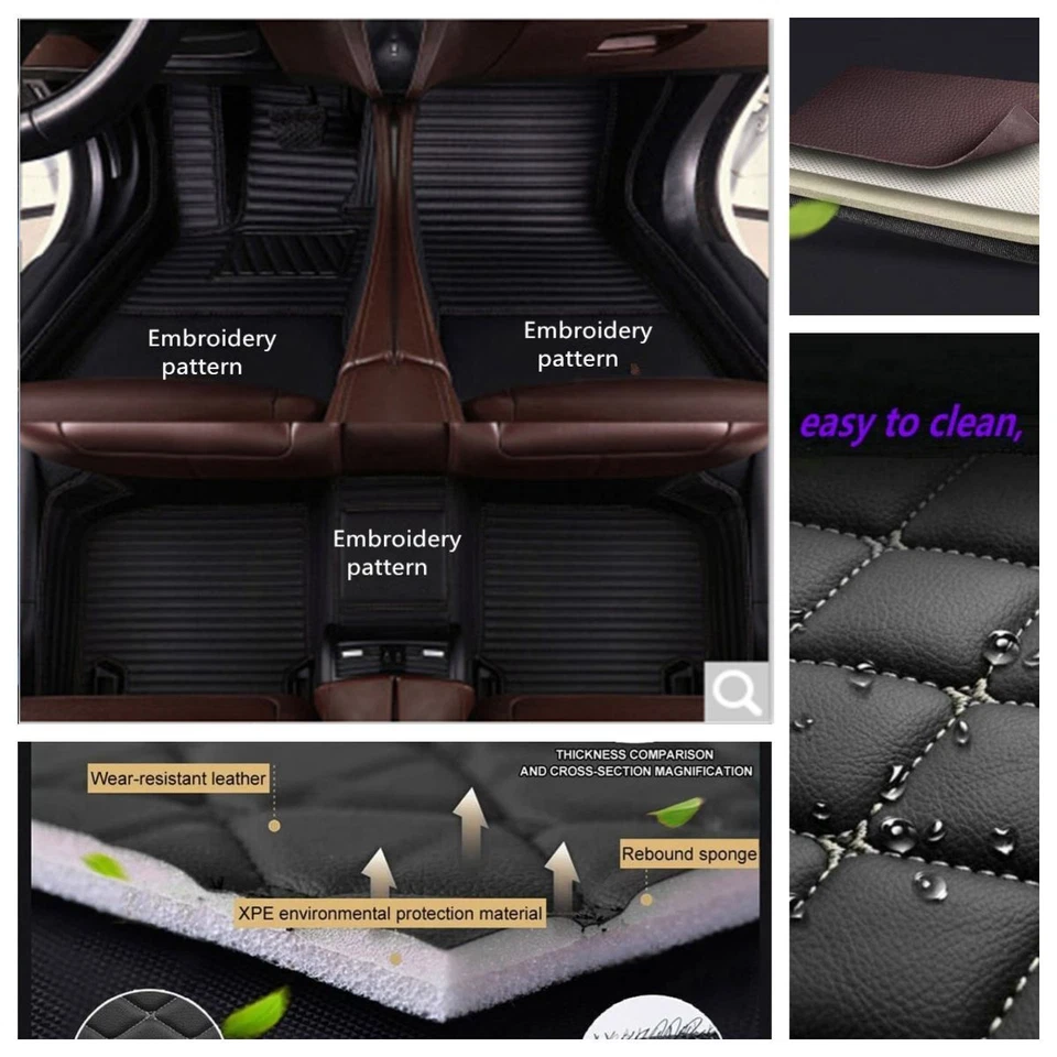 For Toyota Matrix 2009-2014 Car Floor Mats Carpets Pads Auto Liner Rugs Handmade - Imagem 4 de 4