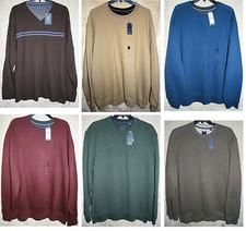 Arrow long sleeve Crew Sueded Fleece shirt Colors warm Very Soft Solid Stripe