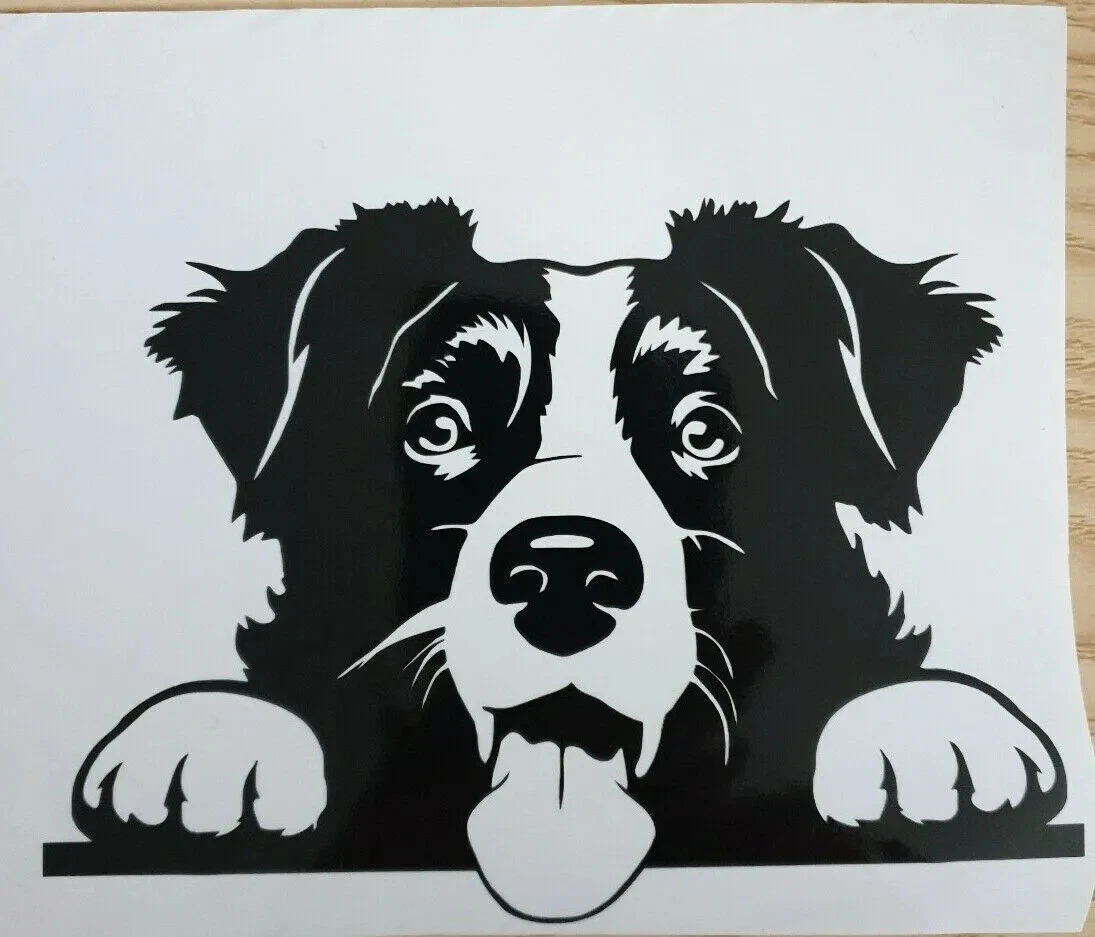 Hartslag sticker met hond - Herdershond Hartslag sticker met hond - Herdershond