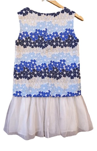 Charabia Youth Dress Girls Size 10A Floral Lined Tulle Party Skirt Poland Tea - Picture 7 of 11