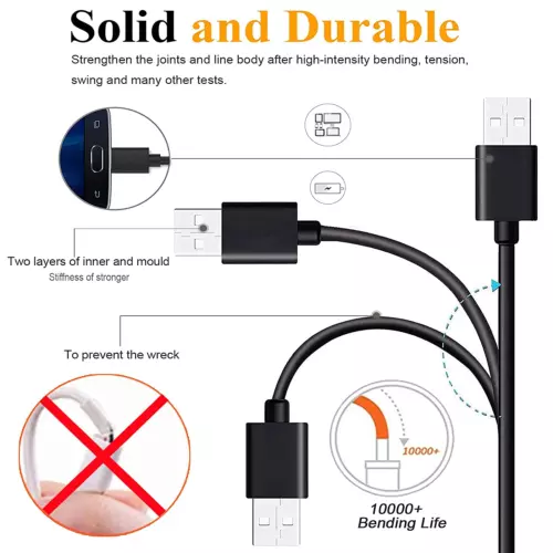 1A/2A Micro USB Fast Charge Cable 3 Feet For Samsung Galaxy S6 Edge S5 S7 J8 J5 - Picture 4 of 9