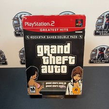 Grand Theft Auto Double Pack (Playstation, PS2, 2003) Complete CIB w/ Maps!