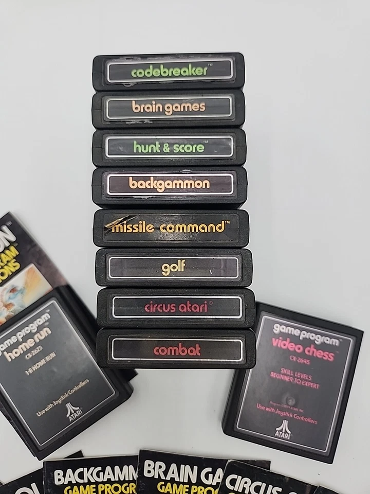 雅达利 2600 游戏程序 10 件装 GALGames 7 附带手册 — 第 2/4 张图片