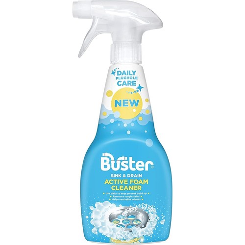 Buster 500ml Foam Spray for Sink & Drain Cleaning 5020042001860 eBay