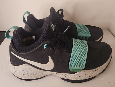 Size 9 - Nike PG 1 Black & Aqua - 878627-002-Mens sneaker, men's athletic shoes
