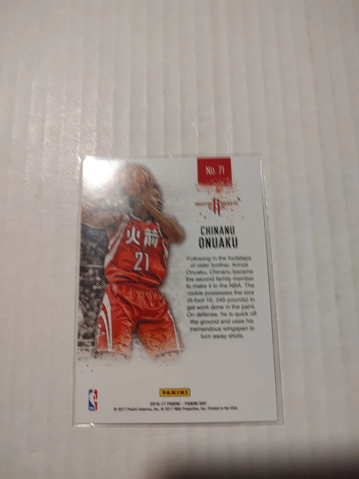 2016-17 Panini Day Rookies /699 Chinanu Onuaku #71 Rookie RC (PWE)(02) - Image 2 of 2