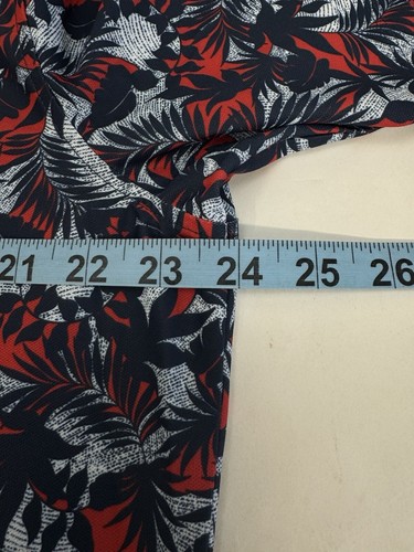NWT G/Fore Palm Fronds Tech Pique Slim Fit Golf Polo Shirt Blue Red XXL $120 - Picture 11 of 11