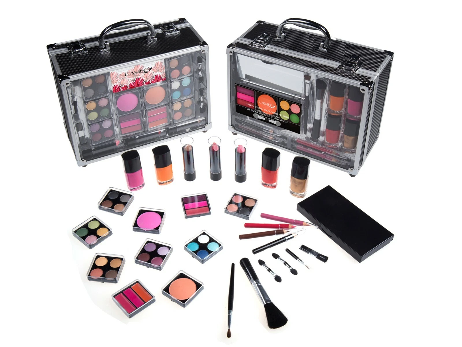 CAMEO CARRY ALL TRUNK MAKEUP KIT, 28 PIECES, MULTI-COLOR