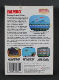 Rambo NES CIB, 1988, Nintendo, Vintage Cartridges, Video Games