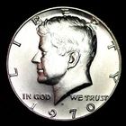1970-D Kennedy 40% Silver Half Dollar GEM BU KEY DATE