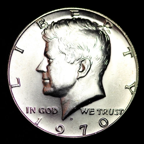 1970-D Kennedy 40% Silver Half Dollar GEM BU FREE SHIPPING