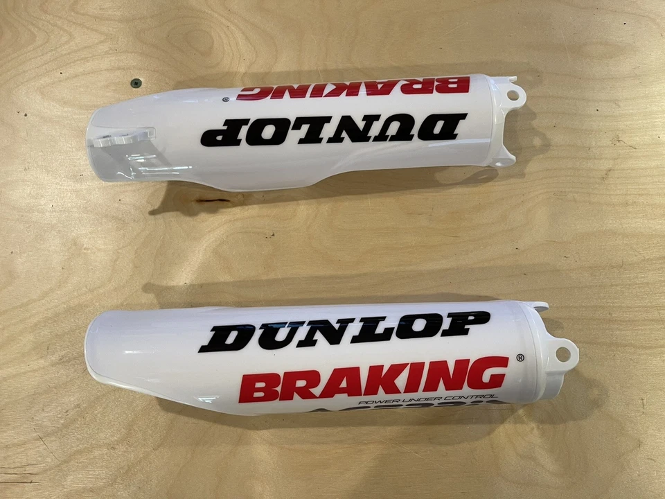 Protectores de horquilla Honda 2004-2017 con gráficos instalados CR125R 250R CRF250R CRF450R Foto 2 de 4