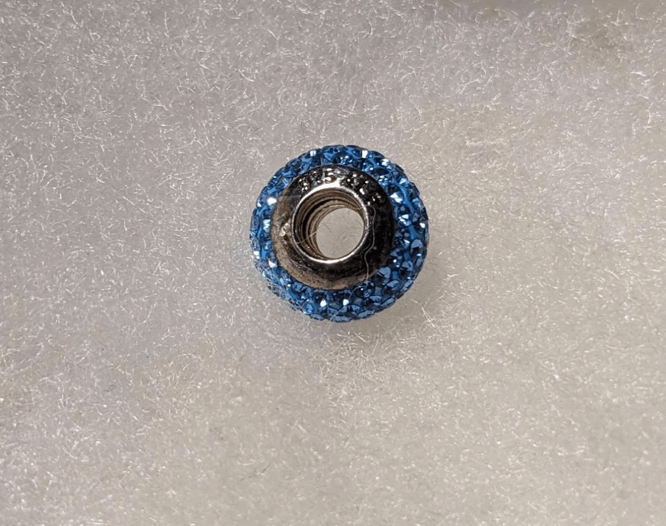 Nuevo abalorio Pandora de diamantes de imitación azul mediano - ¡¡HERMOSO!!! Foto 3 de 3