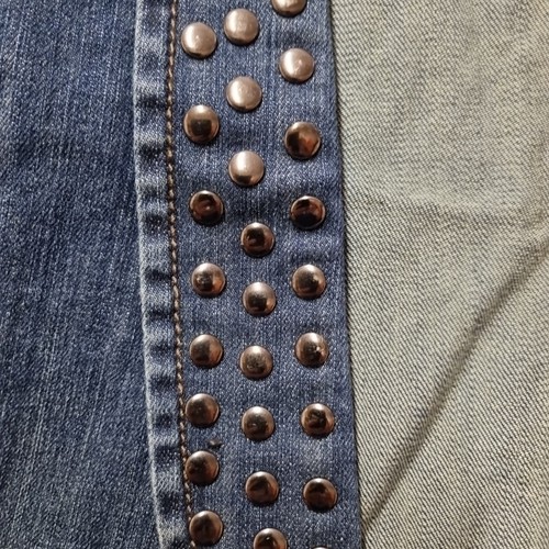 Rockmans Womans Studded Blue Denim Vest Size 18 - Picture 2 of 6