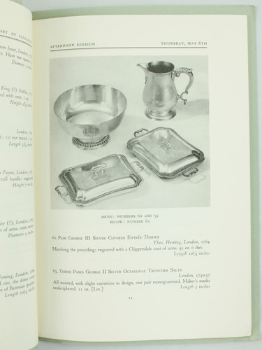 Vintage Important Collection English Silver 1965 Parke-Bernet Auction Catalog - Picture 5 of 10