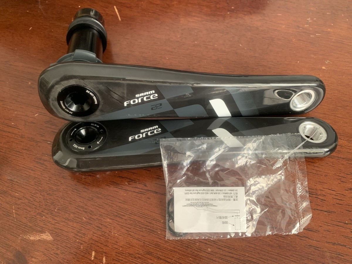 SRAM Force 22 Crankset Carbon Fiber Crankarms BB30 PF30 175 mm