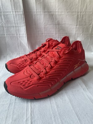 Reebok Zig Kinetica Radiant Red Gym Trainers Running Sneakers Men Size 13 EH1723