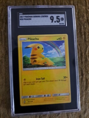 Graded Pokemon Card Pikachu Holo 28/73 Gem Mint CGC 9.5 Shining