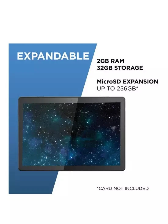 Lenovo Tab M10 10.1" HD IPS 32GB Quad Core Tablet Android 9.0 WiFi BT 2GB Ram - Image 3 of 4