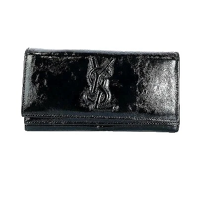 Carteras de cuero de patente Saint Laurent para Mujeres