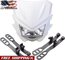 Headlight Head Lamp Universal For Dirt Bike Motorcycle Enduro Supermoto Motor Us