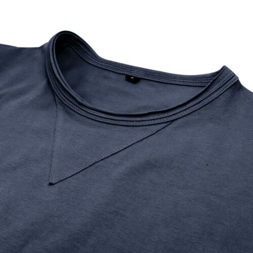 T-shirt uomo slim fit manica lunga girocollo casual elasticizzata blusa autunno - Foto 30 di 61