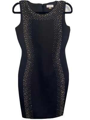 Black Calvin Klein Sequin Midi Dress