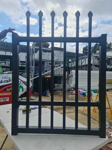 Spike Square top 1200x1800h Black White Grey Security Gates - Custom sizes - Picture 6 of 10