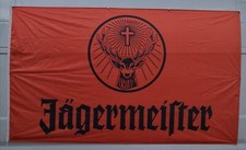 J&auml;germeister Kr&auml;uterlik&ouml;r Werbebanner, Fahne, ca. 1,50 x 2,50, Deko, orange, Bar