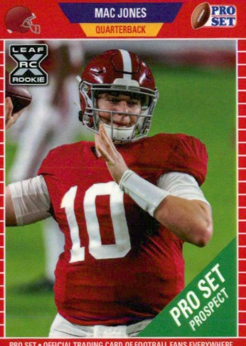 2021 Leaf Pro Set #PS6 Mac Jones RC Rookie Football Trading Card 
