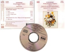 Schubert: String Quartets Complete Vol. 1 CD  1020LH