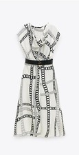 Zara Chain print Dress with slit