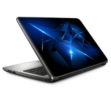 Universal Laptop Skins wrap for 15" - Triangle Razor Blue Shapes