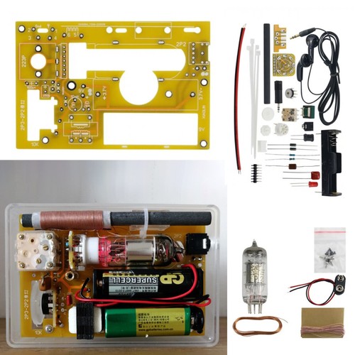 For DIY 2P2 Tube Single Light MW Radio Kit Simple Radio Receiver Kit No Shell ot - Zdjęcie 10 z 15