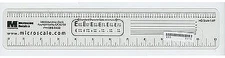 Microscale Clear (See-Through) HO Scale Ruler - Model Railroad Scratch Supply
