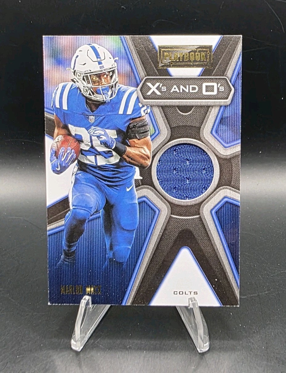 2019 Panini Playbook X's and O's Jerseys Marlon Mack #37