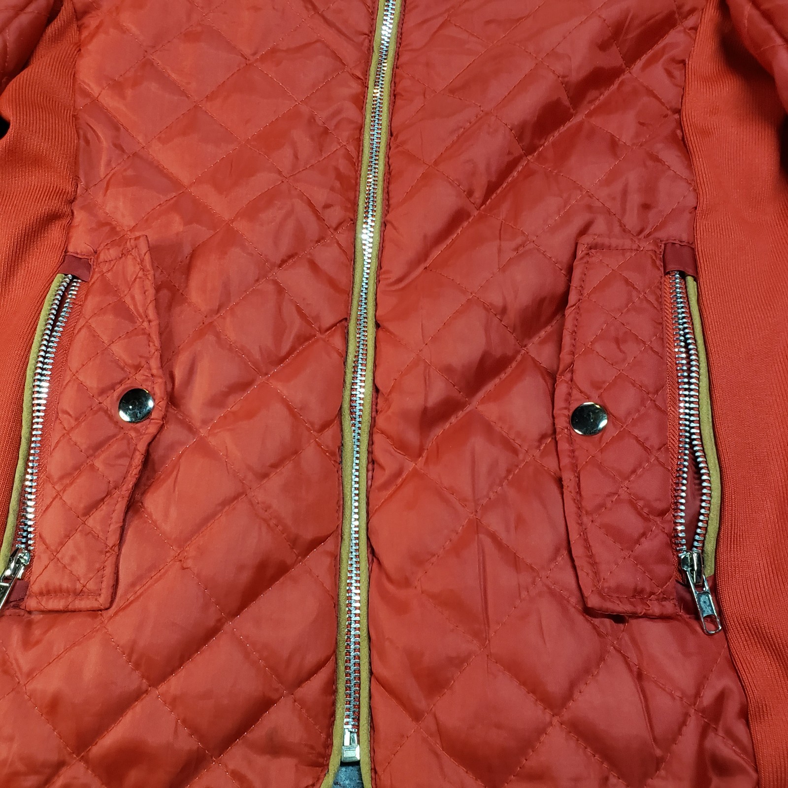 Baccini Red Jacket Size Small square pattern. - image 4