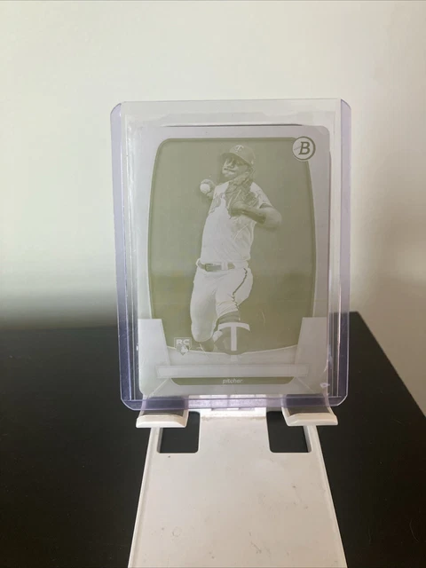 2023 Bowman Baseball 1 of 1 Printing Plate 1/1 Simeon Woods Richardson RC Twins