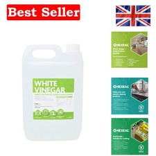 Natural 5L White Vinegar for Cooking, Cleaning & Odour Removal - Eco-Friendly 2.20 per litre