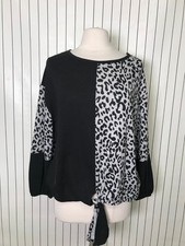 Absolutely Famous Womens Black/Gray Blouse Lo...