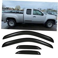 Rain Guards Window Deflectors Visors for 2007-2014 Chevy Extended Cab 4pcs