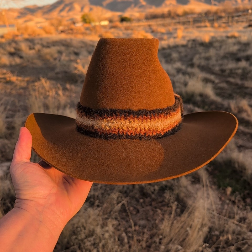 Vintage Resistol Stagecoach Cowboy Hat Brown 7 3/8 Western Rodeo 70s ...