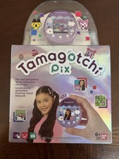 Bandai Tamagotchi Pix Sky Purple Virtual Pet Electronic Toy 2021