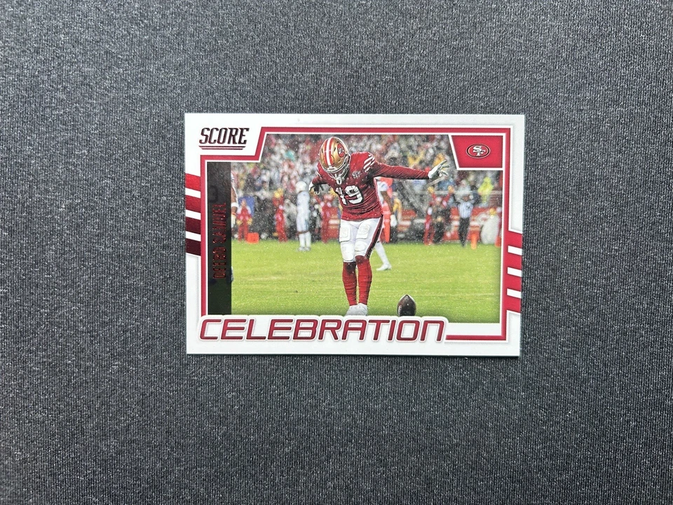 2022 Panini Score Celebration #C-DS Deebo Samuel San Francisco 49ers Red Foil - Image 2 of 3