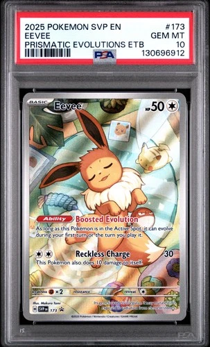 2025 POKEMON SVP EN-SV BLACK STAR PROMO #173 EEVEE PSA 10